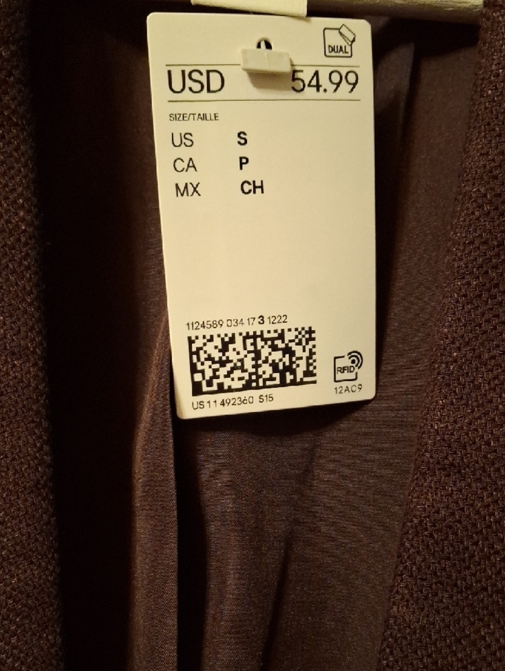 H&M Brown Tailored Blazer Jacket - Picture 3 of 6